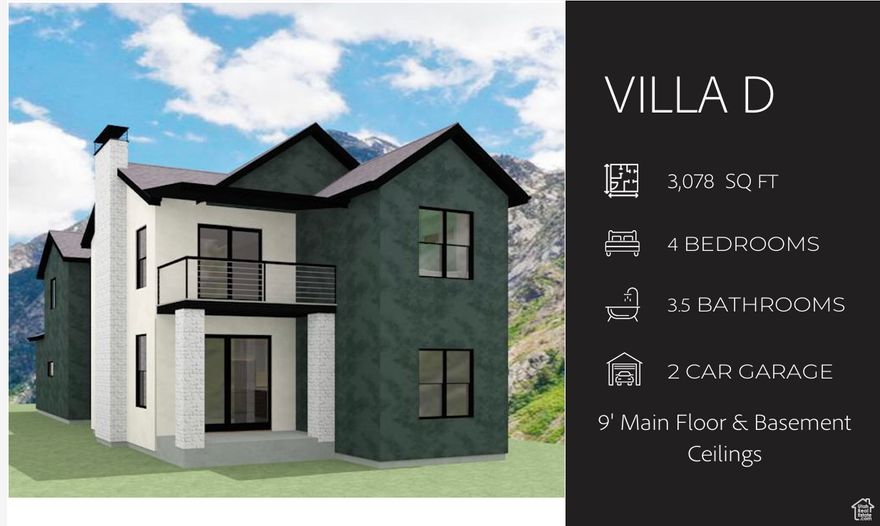 Welcome to TEN700 built by Hillwood Homes.  This is our Villa D plan. Located in Highland close to shopping , restaurants, and easy access to Timpanogos Hwy.  Come check out our beautiful new floor plans.  We have 3 Villa plans around 3500 sqft and new smaller plans that will be offered in the $600's. Great selection of finishes to choose from.