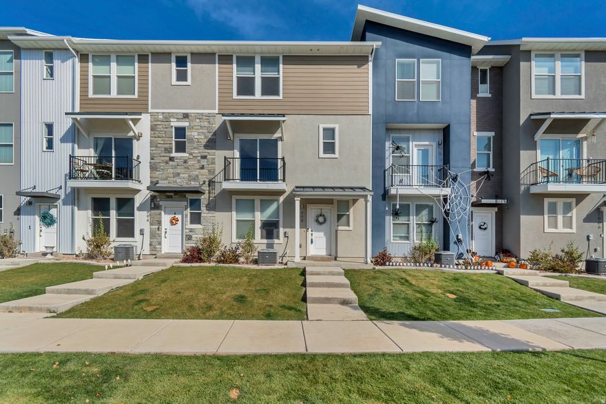 Now offered at $425,000! Rare 4-bed, 3-bath townhome in a prime location just steps from the park and community pool. Open-concept main living with upgraded kitchen, stainless steel appliances, and hard-surface flooring in high-traffic areas. Flexible layout with main-level bonus space and a second-level bedroom ideal for guests or office. Top floor features primary suite, two additional bedrooms, and convenient laundry. Extra-long 2-car garage with added storage. One of the few 4-bedroom townhomes available-don't miss it!