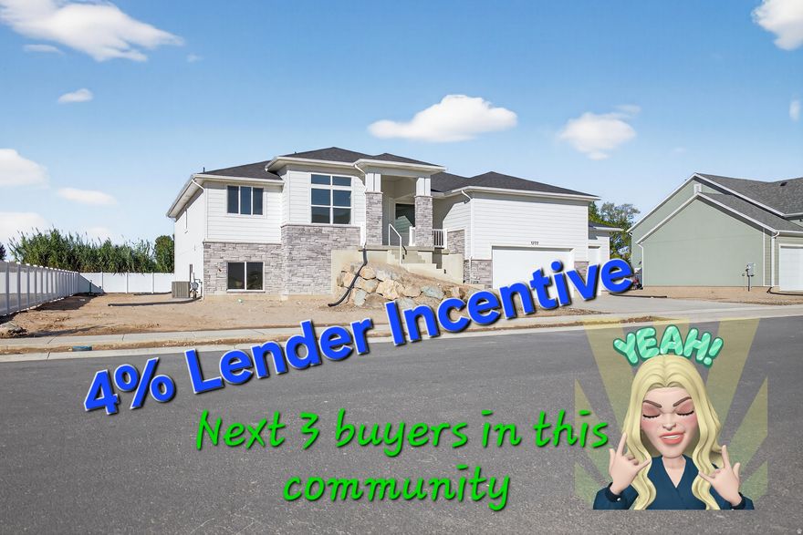 This modern daylight basement rambler offers the charm of country living on a spacious lot. With a sleek exterior, fully finished interior, vaulted ceilings, and upgraded features, it blends comfort and style. Generous natural light and a large back deck create inviting spaces for both indoor and outdoor living. OVER $33,000 available in lender incentives for the first 3 buyers in this community.