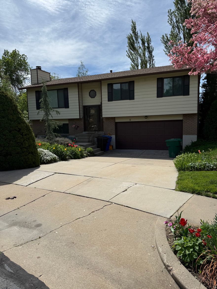 Charming East Bench Farmington home featuring 3 bedrooms and 2 bathrooms, surrounded by beautifully maintained landscaping that offers both curb appeal and a peacful outdoor retreat. Nestled in a desirable location, this home provides a perfect blend of comfort, convince and scenic surroundings. Square footage figures are provided as a courtesy estimate only and were obtained from Davis County Property Assessor.  Buyer is advised to obtain an independent measurement.