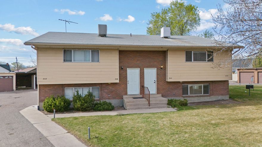 Excellent investment opportunity in one of Orem's strongest rental corridors - just minutes from UVU, Frontrunner, and everyday amenities. This 4-plex features four spacious 2 bed | 1.5 bath units on a generous 0.30-acre lot with 8 covered carports & an enclosed garage. Three units are currently rented to long-term, reliable tenants.  *Existing cash flow from stabilized tenants *Proven rental demand near 2 Universities *Room to build significant equity in a tight rental market Whether you're looking for steady monthly income or a solid value-added project with upside, this 4-plex checks every box. Add this to your investment portfolio today. Click link for Matterport tour - https://property-website.droneandvirtualtours.com/order/f2eecd49-cec8-4105-a710-08de85b24b23