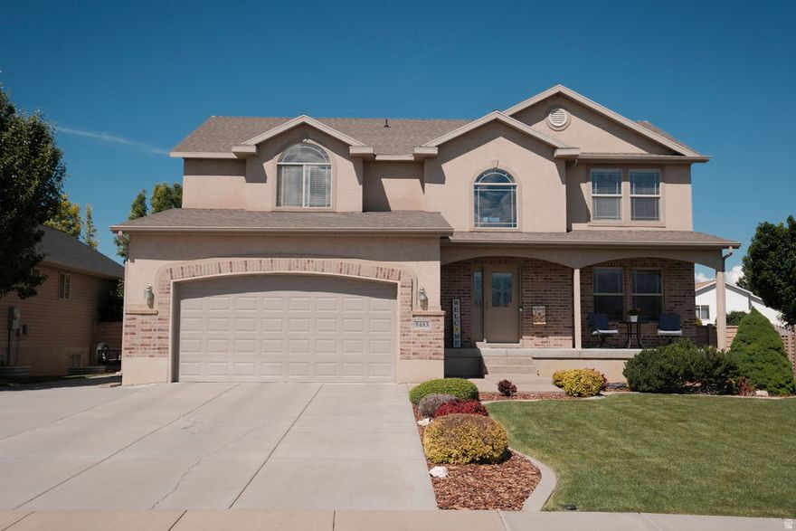 Beautifully maintained 2-story home with an unfinished basement ready for your future expansion! This meticulously cared-for home offers abundant natural light, a spacious kitchen featuring a large island, ample counter space, and plenty of cabinetry. The large primary suite features a walk-in closet, separate tub and shower, and a cozy window seat perfectly positioned to take in the mountain views. Relax on the front porch and enjoy stunning mountain scenery. The fully fenced backyard offers great space for entertaining, pets, or play. Conveniently located with easy access to Hill Air Force Base and freeway entrances, making commuting a breeze. Close to shopping, golf courses, parks, swimming pools, biking and hiking trails, and walking paths - this home combines comfort, convenience, and outdoor living in one fantastic Roy location!