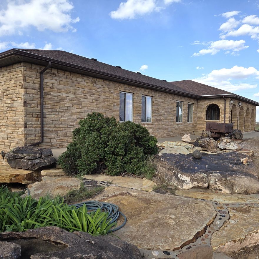 Masterful, one of a kind stone masonry inside & out defines this roomy custom home. Views of Bears Ears from your kitchen sink! The impressive stone fireplace anchors the family room. 4542 sq ft of living space on 3.8 acres w/ 3 beds, 3 baths & a finished walk-out basement.  1026 sq ft garage. Extra rooms downstairs for bedrooms, office, theater, workshop. Abundant storage areas. Kids would love the wide open spaces inside and out.  Unbeatable mountain views & horse property appropriate. See it today!  All information is deemed reliable but not guaranteed. Buyers should verify details.