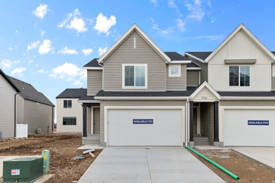 ESTIMATED COMPLETION APRIL 2026 Affordable & Beautiful new MILLBROOK townhome with 2-car garage, Open concept living on the main floor with a half bath. Quartz kitchen and bathroom countertops, laminate flooring, cabinets, pantry, coat closet, and additional unfinished basement for storage. The second floor has three bedrooms including a master bedroom suite with a private bath, two walk-in closets, laundry, and another full bathroom for the other two bedrooms. Enjoy a concrete pad 9' x 24' in the back for family BBQs! And, let's not forget the amazing curb appeal this townhome offers! ** Special Interest Rates are Available ** with our Builder Forward Commitment (BFC) if you use DHI Mortgage in addition to receiving up to $4,000 toward closing costs. **** Ask me about our 7/6 ARM rate or the Chenoa No down financing options. Ask me about our generous home warranties, active radon Mitigation System, and Smart Home Package, which is included in this home. The actual home may differ in color, material, and/or options. Pictures are of a finished home of the same floor plan and the available home may contain different options, upgrades, and exterior color and/or elevation style. Square footage figures are provided as a courtesy estimate only and were obtained from building plans. No representation or warranties are made regarding school districts and assignments; please conduct your own investigation regarding current/future school boundaries.