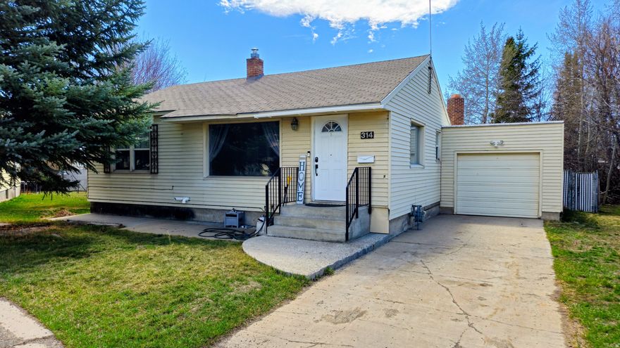 Take a look at this 4 bed 2 bath home on a secluded cul-de-sac. Matures trees and fruit trees surround the fenced in back yard.  Main level has 2 family rooms with a gas fireplace in the back family room. Kitchen has granite countertops and lots of cabinet space. Spacious bedrooms with room for a 5th bedroom or has been used as a theater room. Contact the listing agent for more info and to schedule your showings