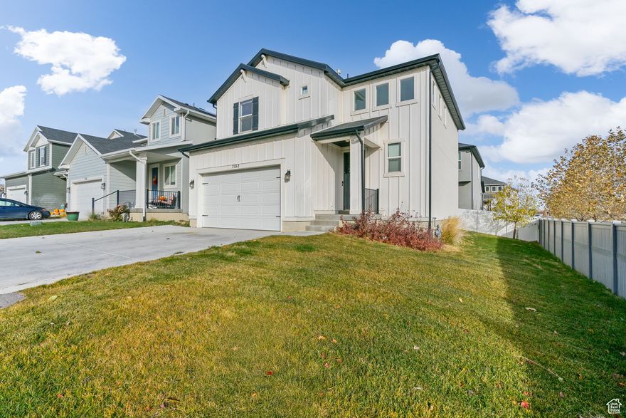 Welcome to this beautifully designed modern home, offering a bright, open layout that combines comfort and style. With high ceilings and large windows, the living spaces are flooded with natural light, creating a warm and inviting ambiance. The spacious living room is perfect for gatherings, all complemented by a neutral color palette that makes the space feel even larger.    The kitchen is equipped with stainless steel appliances, elegant granite countertops, and ample cabinetry for storage. Adjacent to the kitchen, the dining area comfortably accommodates seating for family meals or intimate gatherings. The updated lighting fixtures add a modern touch to the entire space.    This home includes multiple bedrooms, each designed with comfort in mind. The primary bedroom is a tranquil retreat, complete with plush carpeting, soft lighting, and room for a full-sized bed. A separate office space is thoughtfully designed for productivity, with plenty of natural light.    Bathrooms are sleek and functional, with granite countertops, dual sinks, and modern fixtures. The main bathroom features a walk-in shower and a soaking tub for relaxing baths. Additional half-bathrooms provide convenience for guests.    The nursery is a serene space with soft tones and playful decor, perfect for little ones. Additionally, the laundry room is equipped with Samsung washer and dryer units and features stylish patterned flooring for a touch of flair.    Outside, the charming curb appeal is undeniable, with a modern farmhouse exterior featuring black and white accents, a spacious driveway, and a welcoming porch.    This home is ideal for anyone seeking a stylish yet comfortable living space, blending practicality with luxurious touches. Located in a desirable neighborhood with easy access to local amenities, this property is not just a home; it's a lifestyle. Don't miss the chance to make this stunning residence yours!