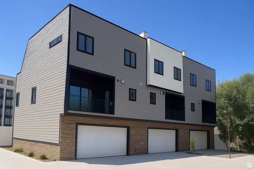 5 Unit -- Triplex and mixed-use duplex with a 6.7% cap rate 30 days away from Completion. This property is approx 150 feet from 4500 S TRAX station and one stop from IHC's Murray Campus. Ideal for short or mid term rentals. The triplex is 3 attached townhomes approx 1700 total SF with rooftop patios. Each townhome has 3 beds and 3 baths, office, and 2 car garage. The patios meet green space requirements from Murray City. The duplex is approx 2000 SF -- main floor is commercial space with a two-bed apartment up top. Together they have a projected annual rent of an estimated $178,000. SHORT TERM RENTAL IS ALLOWED. Short term / AirBNB could increase NOI. Parcel is subdividable to separate 3plex from 2plex.