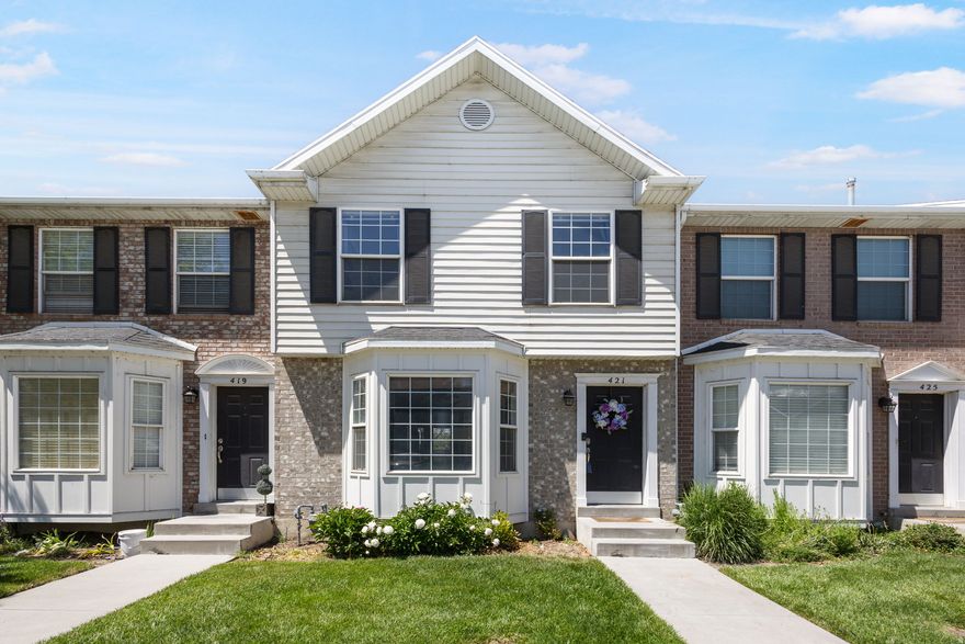 This beautifully updated 3-bedroom, 2-bathroom middle-unit townhome offers comfort, convenience, and incredible access to everything that makes living in American Fork so desirable. With 1,299 square feet of thoughtfully designed living space, including a paved backyard with bistro lighting, this vacant and move-in ready home combines major system upgrades, functional storage, and an unbeatable location near Silicon Slopes, shopping, and world-class recreation. Step inside to discover an inviting open layout filled with natural light from large windows throughout the home. The kitchen features granite countertops, stainless steel appliances, a 5-burner gas range, and excellent flow into the dining and living areas-perfect for entertaining or everyday living. The home also includes a gas dryer and updated finishes that make this property truly turnkey. Major recent upgrades provide peace of mind, including a bathroom replacement, brand-new plumbing throughout the home with all polybutylene pipes common to the neighborhood fully replaced, and a new water heater installed in 2026. These significant improvements help separate this home from others in the area. One of the standout features is the approximately 650 square foot crawlspace complete with carpet and lighting, creating an incredible storage area for seasonal items, recreational gear, food storage, and more. Additional exterior storage and convenient parking make daily living even easier. Location is where this home truly shines. Enjoy being approximately: 11 minutes to Silicon Slopes 4 minutes to Costco 6 minutes to I-15 freeway access 35 minutes to Salt Lake City 40 minutes to Salt Lake City International Airport Outdoor recreation is always within reach with quick access to some of Utah's best ski resorts and mountain destinations, including: 30 minutes to Sundance Mountain Resort 45 minutes to Alta Ski Area 50 minutes to Brighton Resort 60 minutes to Park City Mountain Resort The community also offers mature trees, nearby parks, HOA green space, and 5 guest parking spots adjacent to the building along with convenient access to restaurants, schools, and shopping while maintaining a peaceful neighborhood feel. This townhome offers the perfect balance of low-maintenance living, thoughtful upgrades, storage space, and exceptional location. Buyer to verify all information.