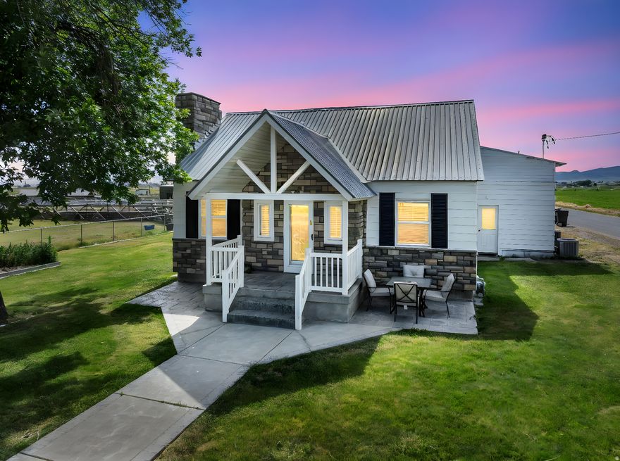 Welcome to PrestonWhitney, Idaho! Strategically located in Franklin County between Preston and Whitney, this rare 2.5-acre property offers the perfect blend of space, infrastructure, and opportunity. The land is exceptionally well-equipped with Whitney Water shares, three deep wells, and pressurized irrigation-making it ideal for agricultural, ranch, or equestrian use. Additional acreage is available, providing room to expand as your vision grows. Utilities are already in place, including natural gas. At the heart of the property is a well-maintained 4,068 sq ft home featuring 4 bedrooms, 3 bathrooms, and an attached 3-car garage. The setup supports full ranch functionality, including a round pen, making it perfect for interim use as a working ranch or horse property while future plans are developed. No HOA. No restrictions. Unlimited potential. Call today for more details and to inquire about the additional acreage available!