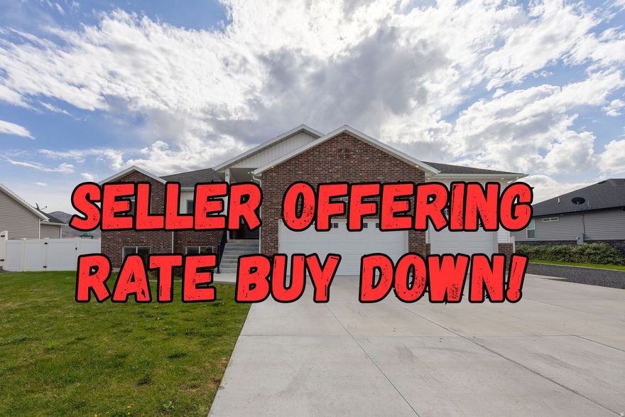 Welcome to your dream home in one of Tremonton's newer subdivisions! This beautifully maintained rambler is only a few years old and offers the perfect blend of modern comfort and thoughtful design. With 6 bedrooms, 3 bathrooms, and a fully finished open floor plan, there's plenty of room for family, guests, or a home office setup. You'll love the warm grey tones used throughout the home, creating a cozy, inviting atmosphere. The spacious kitchen and living area flow seamlessly together-ideal for entertaining or spending time together. Step outside to enjoy the double-tiered step-down firepit, perfect for relaxing under the stars, and soak your worries away in the included hot tub. The large backyard is ready for gatherings or quiet evenings at home. Don't miss the extra high 3 car garage with extra space for storage or hobbies, and just to finish it off,  Utopia Fiber is paid for outright so you won't pay a connection fee ever! Just choose your preferred internet provider. Homes like this don't come up often-schedule a tour today and see why this one stands out!