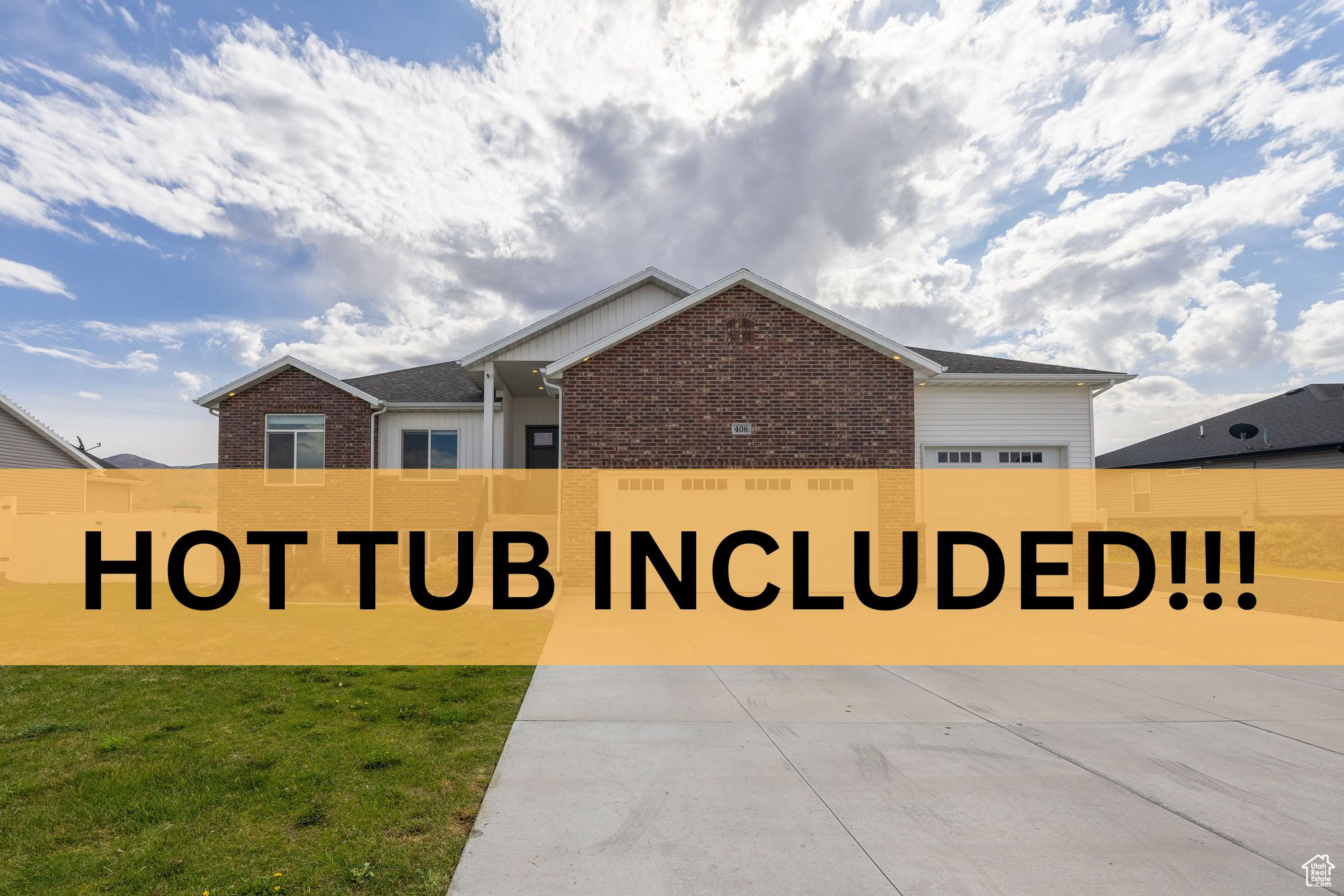 OPEN HOUSE SATURDAY SEPT 27 2pm-6pm!!! Welcome to your dream home in one of Tremonton's newer subdivisions! This beautifully maintained rambler is only a few years old and offers the perfect blend of modern comfort and thoughtful design. With 6 bedrooms, 3 bathrooms, and a fully finished open floor plan, there's plenty of room for family, guests, or a home office setup. You'll love the warm grey tones used throughout the home, creating a cozy, inviting atmosphere. The spacious kitchen and living area flow seamlessly together-ideal for entertaining or spending time together. Step outside to enjoy the double-tiered step-down firepit, perfect for relaxing under the stars, and soak your worries away in the included hot tub. The large backyard is ready for gatherings or quiet evenings at home. Don't miss the extra high 3 car garage with extra space for storage or hobbies, and just to finish it off, Utopia Fiber is paid for outright so you won't pay a connection fee ever! Just choose your preferred internet provider. Homes like this don't come up often-schedule a tour today and see why this one stands out!
