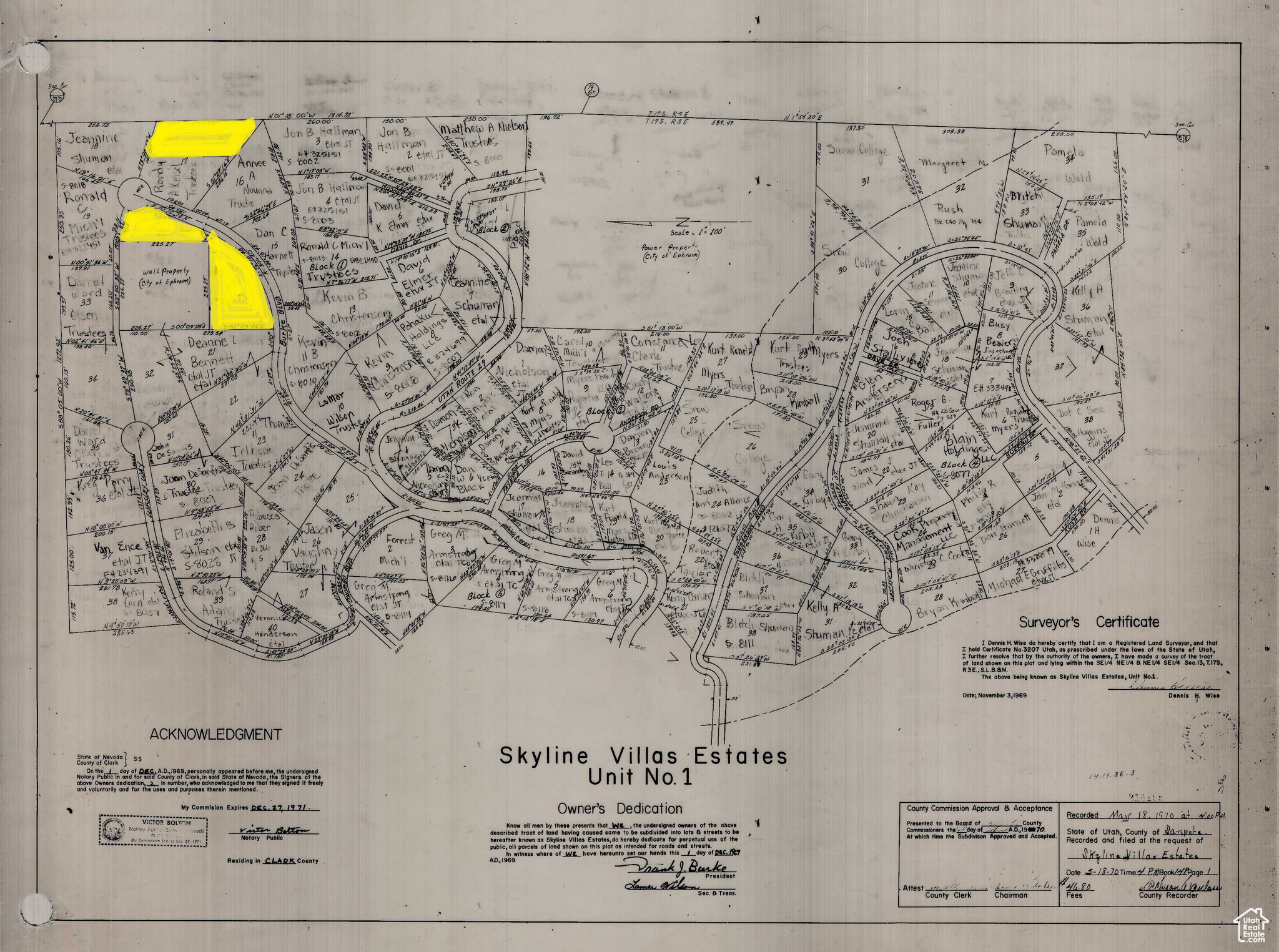 SKYLINE VILLAS ESTATES - Land