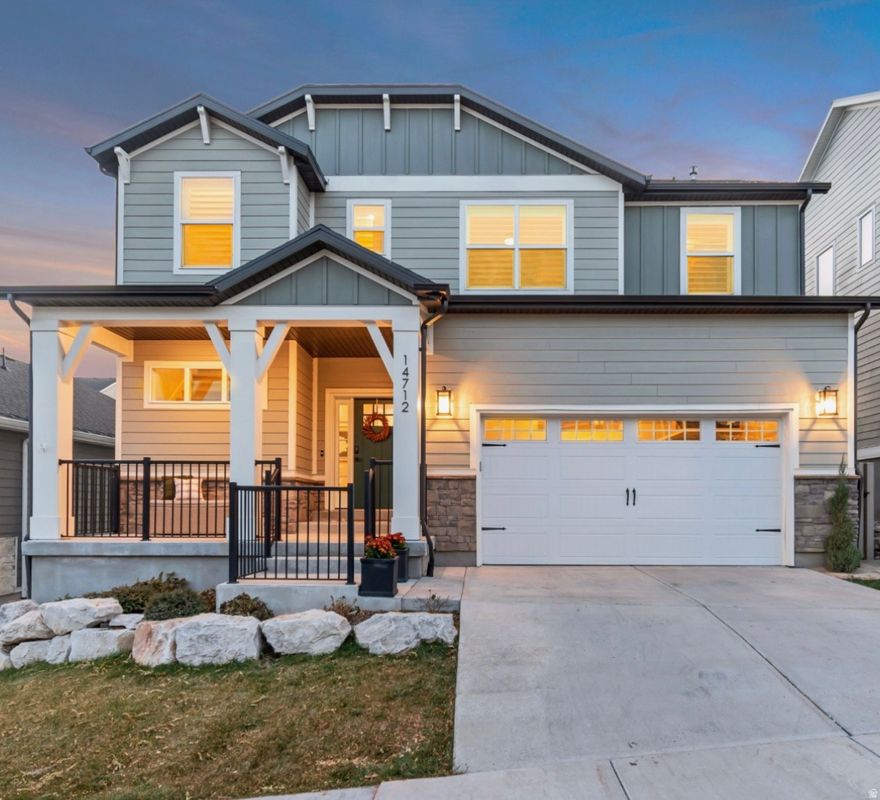 Thoughtfully designed and extensively upgraded, this home offers true turnkey living in one of Draper's most desirable locations. The open floor plan, designer finishes, and fully finished basement create a space that feels both elevated and functional. Light-filled living areas flow seamlessly into a gourmet kitchen designed for both everyday use and entertaining. The primary suite provides a comfortable retreat, highlighted by a spa-inspired bathroom with a soaking tub, walk-in shower, and refined finishes. Throughout the home, updates include quartz countertops, plantation shutters, custom flooring, curated wallpaper accents, and a beautifully finished backyard. A recent pricing adjustment reflects current neighborhood activity, offering an excellent opportunity for buyers seeking a move-in-ready home with style, space, and convenience in the desirable Suncrest area.