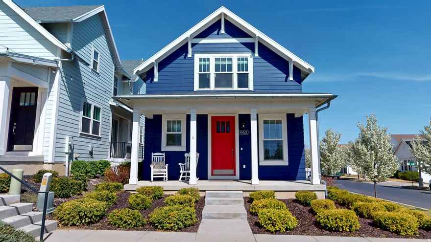 Located in the highly sought-after Lake Village community of Daybreak, this immaculately maintained, move-in ready, home offers effortless living just a short distance from Oquirrh Lake, scenic trails, and neighborhood amenities. Come experience lakeside living at its best.  Inside, a light-filled open-concept main floor blends comfort with elevated design. The kitchen is both stylish and functional, featuring quartz countertops, a designer backsplash, stainless steel appliances, pull out shelves in the pantry and upgraded lighting-all flowing seamlessly into an expansive family room and inviting entry. The main level is finished with durable, carpet-free flooring for a clean, modern aesthetic, while newly replaced carpet on the stairs and second floor adds warmth and comfort where it matters most.  Gently lived in as a second home for only part of the year, this property feels remarkably fresh and well-preserved. Thoughtful updates include a new dishwasher (2024), freshly painted exterior (March 2026), new water heater (2025), and a new garage door opener (2025). The HVAC system has been recently serviced, and the dryer vent professionally cleaned. A smart Rachio sprinkler system provides effortless irrigation control, and the refrigerator, washer, and dryer are all included for a truly turnkey experience.  Outdoor living is equally inviting, with a private fenced patio and charming sitting area-perfect for morning coffee or relaxed evening gatherings. The spacious front porch and HOA-maintained courtyard create a serene, park-like setting that enhances both privacy and connection.  Enjoy the best of Daybreak living just one block from Oquirrh Lake, where trails, water, and open space are always within easy reach.  Be sure to check out the Video and Virtual Tours to really appreciate what this home offers! Square footage figures are provided as a courtesy estimate only and were obtained from an appraisal. Buyer is advised to obtain an independent measurement.