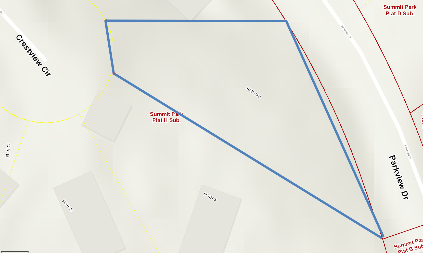 SUMMIT PARK SUBDIVISION - Land