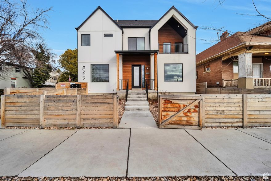 Don't miss out on this rare opportunity for spacious, modern living in downtown SLC just steps from Trax/public transportation and minutes from I-15. This custom condo townhome-style unit offers spacious living with 3 bedrooms, and 2.5 bathrooms. This unit includes a covered parking stall, prepped with conduit for EV charging. Thoughtfully designed with eco-friendly features like 1" exterior insulation, a high-efficiency furnace and AC, AeroBarrier sealing, and ERVs, these homes combine comfort and sustainability. This property is conveniently located right in downtown SLC offering quick access to anything from coffee shops, dining, shopping, bars, and more.  Square footage figures are provided as a courtesy estimate only...Buyer is advised to obtain an independent measurement.