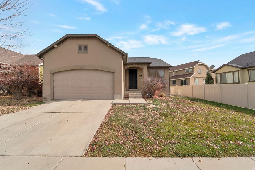 You will enjoy this quiet well established neighborhood with easy to I-15 and Thanksgiving Point for entertainment and dinning.  On the main level stainless steel LG appliances less than a year old.  Also a newer washer. There is a mother in law apartment and the home has been refreshed and ready to move in.