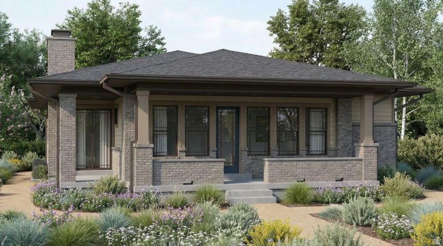 This stunning Hollyhock Prairie home showcases modern design and quality craftsmanship! Enjoy features like Christmas light outlets, a tankless water heater, gas log fireplace, and a theater room-perfect for entertaining. The grand owner's bathroom includes a Euro glass shower enclosure with cultured marble surrounds. Finishing touches include 2-tone paint, glass door to the office, large Craftsman base and casing, and satin and brushed nickel hardware, combining comfort and sophistication in every detail. The kitchen features cotton maple cabinets, quartz countertops, and stainless steel gas appliances with double ovens, complemented by a tile backsplash and elegant finishes. Beautiful laminate hardwood flooring flows through the main living areas with tile and carpet in select spaces. All located in the great up and coming Terraine community!