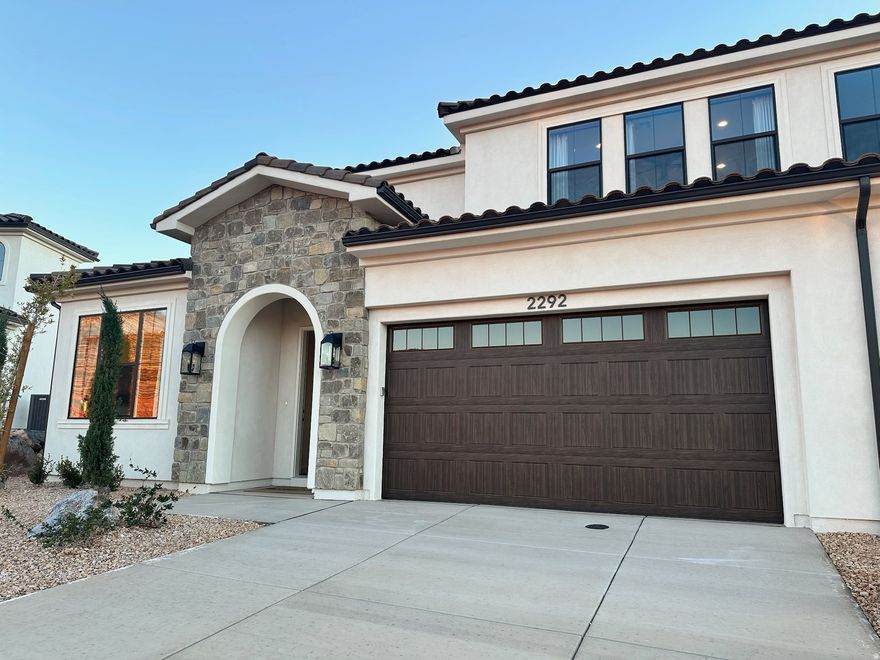 ZONED SHORT-TERM RENTAL- Located in the new and highly desirable Sendera community in Washington, this 5 bedroom/5 bathroom home was the model home for the builder. It is upgraded to the highest level throughout. Each room is a mini-suite, with a private bathroom for each room- perfect for nightly rentals. Due to it being a model home, it has never been rented out. Situated in a prime location- directly across from the community pool and extra parking. This house is quiet and private while being less than 5 minutes from I-15. This is a rare opportunity to own a fully upgraded former model home in one of the most popular and sought-after communities for nightly rentals. Model furniture is not included and priced below market for quick sale.