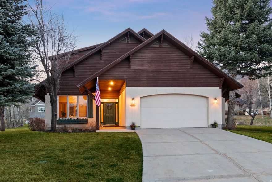 Resort Style Amenities and Swiss inspired architecture define this wonderful Valais Community!  Tucked in a quiet cul-de-sac and backing to open space, this quality-built home showcases beautiful full and half log architectural details and solid knotty alder doors and trim throughout. The kitchen features white cabinetry, new quartz countertops, an enlarged island, and stainless-steel appliances.  The attached Great room is perfect for gathering and entertaining. The main-floor primary suite offers vaulted ceilings, a walk-in closet, and a lovely five-piece bath featuring quartz counter tops w/ double sinks, a soaking tub, and a separate shower. Two additional bedrooms and full bath are also conveniently located on the main level. Upstairs you'll find two more bedrooms, a full bath, and a spacious family room or flex space ideal for relaxing or hosting guests.  Enjoy exceptional amenities including a huge clubhouse with a basketball court, pool and ping pong, and fabulous gathering spaces inside and out.  Three pools (2 outdoor, and 1 indoor, also with a lounge area), direct access to private walking paths, plus a nearby park offering tennis and pickleball courts, soccer and baseball fields, playground, and frisbee golf.  This property is designed for an active lifestyle, along with the ease of low-maintenance, lock-and-leave living.  Live the ultimate Heber Valley lifestyle with world-class skiing, golf, hiking, and biking right outside your door!  Just 15 minutes to Deer Valley East, 13 minutes to Deer Creek Reservoir, 20 minutes to downtown Park City and 45 minutes to SLC International Airport.