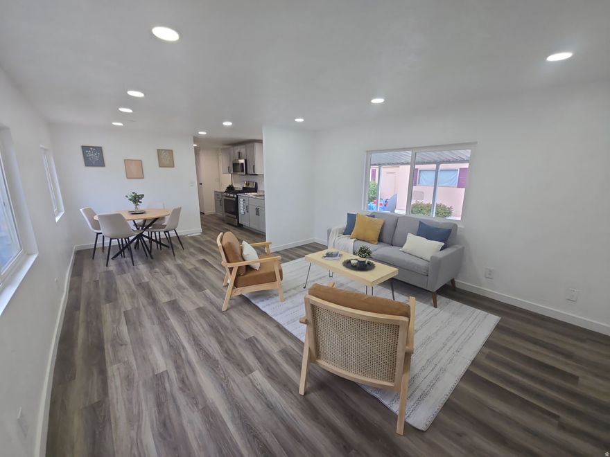 Welcome home to this beautifully remodeled single-wide, where comfort and charm come together effortlessly. Step inside to a bright, open-concept layout that instantly feels warm and inviting-perfect for both quiet evenings and gathering with loved ones. The updated kitchen and refreshed bathrooms bring a clean, modern touch, while new paint and flooring throughout create a fresh start you can truly make your own.  With 3 bedrooms and 2 bathrooms, there's space to settle in and grow. Ideally located close to shopping, dining, and freeway access, you'll love the convenience without sacrificing that cozy neighborhood feel.  This is more than just a home-it's a place where your next chapter begins.