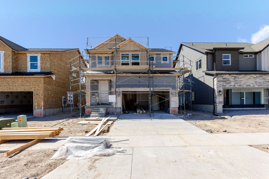 Welcome to your brand-new single-family home at River Point - where modern design meets comfort and functionality. With an open-concept layout perfect for everyday living and entertaining, this thoughtfully designed space offers both style and convenience. Enjoy the privacy of your own home while staying close to everything Lehi has to offer. As part of this vibrant new community, you'll love amenities like a clubhouse with a gym, a spacious pool, and a playground. Reach out today to learn more or schedule your visit! (LUCAS LOT 462)