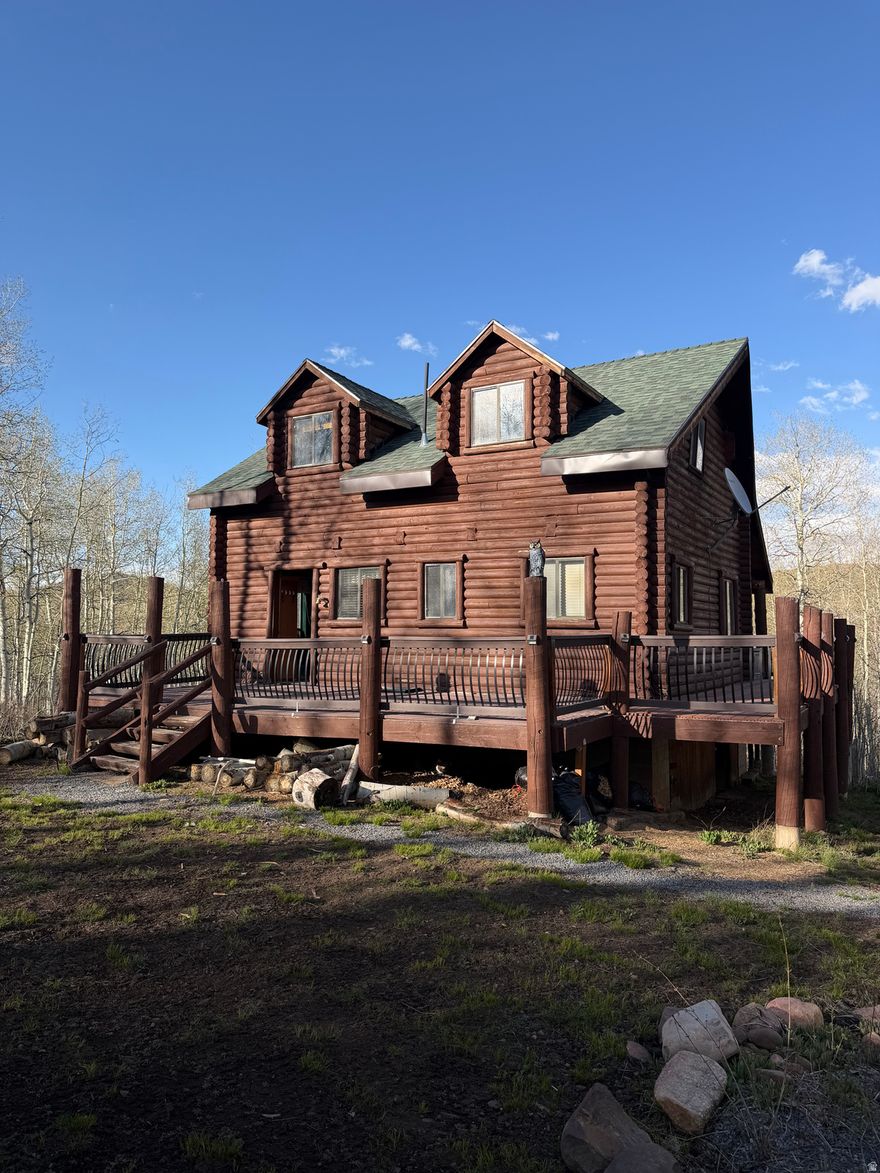 AMAZING CABIN!!!  NESTLED IN A GROVE OF ASPEN TREES THIS SECLUDED CABIN HAS THE SERENTY YOU ARE LOOKING FOR.  ABUNDANT WILDLIFE!  1.5 HOURS DRIVE TIME FROM SLC.  1 BEDROOM PLUS A LOFT CAN SLEEP A FAMILY.  CLOSE TO LAKE/FISHING/STREAM/HIKING. Square footage figures are provided as a courtesy estimate only and were obtained from TAX RECORDS.  Buyer is advised to obtain an independent measurement.