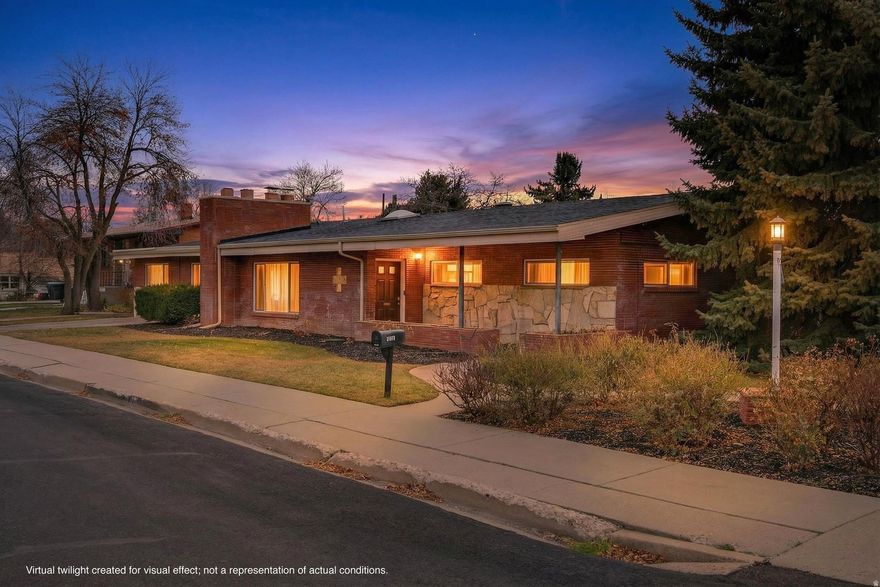 Open House this Saturday March 21st from 11am to 1:30pm!!  Rare opportunity to own in Provo's highly sought-after Tree Streets neighborhood, where homes seldom become available and are cherished for their unbeatable access to the best of northeast Provo.  This spacious 2,912 sq. ft. ranch-style home (per county records) sits on a generous 0.24-acre lot and offers a flexible layout designed for both comfortable living and future potential. The home features 4 bedrooms and 2 bathrooms with the possibility of up to 6 bedrooms, providing plenty of space for growing households, home offices, or guests. A single-level main floor with partial basement offers convenient living today while allowing room to expand and customize over time.  Recent new flooring and fresh interior paint create a bright, welcoming interior that is move-in ready while still allowing the next owner to add their personal vision.  One of the most exciting aspects of this property is the excellent ADU potential, offering possibilities for multi-generational living, rental income, or additional private living space (buyer to verify city requirements).  Outside, the property continues to impress. The 0.24-acre lot provides space and includes mature landscaping, a greenhouse for gardening enthusiasts, and 0.75 valuable water shares-a significant bonus for irrigation and landscaping flexibility.  A standout feature is the 528 sq. ft. detached two-car garage, offering exceptional space for parking, storage, hobbies, or a workshop. The location is simply outstanding. The home is walking distance from Brigham Young University, while outdoor lovers will appreciate the quick access to hiking and biking at Rock Canyon Trailhead. World-class skiing, dining, and year-round mountain recreation at Sundance Mountain Resort are only a short drive away.  Families will also value the proximity to Wasatch Elementary School, home to the district's only Chinese-English dual language immersion elementary program, making this location especially desirable. Properties that combine this location, lot size, flexibility, and long-term potential rarely come to market. Whether you are looking for a primary residence, a home near campus, or an investment in one of Provo's most coveted neighborhoods, this is an exceptional opportunity.  Square footage figures are provided as a courtesy estimate only and were obtained from county records. Buyer is advised to obtain an independent measurement and verify all information. Owner/agent.