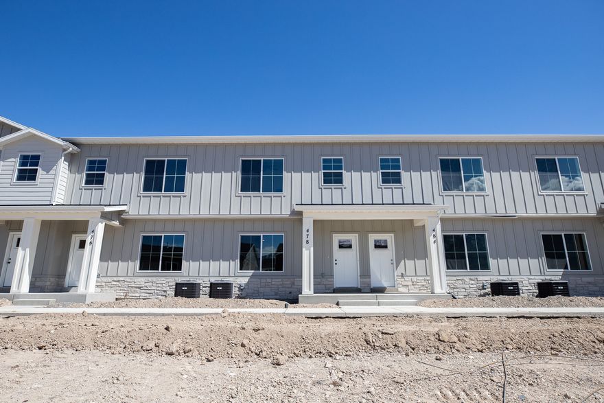 INTEREST RATES STARTING AS LOW AS 3.99% with our preferred lender or $20,000 INCENTIVE towards closing costs, rate buydown, or price reduction regardless of lender! (Talk to agent for conditions.) Must-See New Salem Fields Community! Move-in ready! This beautiful home built by Flagship Homes features 3 bedrooms +office, 2.5 bathrooms, quartz countertops, full landscaping, and a 2-car garage. The primary bedroom has a vaulted ceiling, large walk-in closet, and dual sinks with a large shower. With an unfinished basement, this home provides space for storage and room to grow. (If preferred, basement can be finished for an additional charge.) Call for more information or stop by our model home at 495 E 720 N, Salem, UT for a tour. Model home hours: Monday-Saturday 11 AM - 6 PM. Buyers to verify all information. Square footage is from house plans.