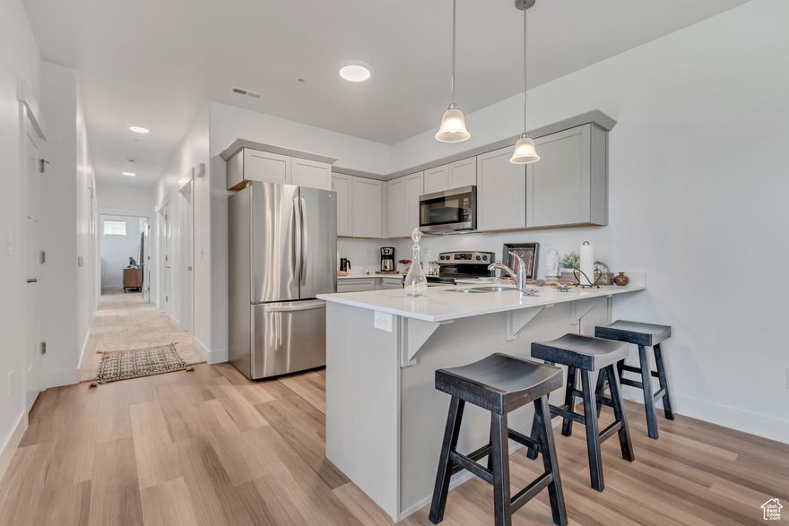 Just Listed!  This almost new meticulously maintained 3 bedroom 2 bath main level condo is a gem located in a friendly community. Situated conveniently close to the freeway and shopping, it offers both accessibility and comfort.  Enjoy a low monthly HOA fee that covers fantastic amenities such as a pool, clubhouse playground, gym, and hiking trails plus pets are welcome.Don't miss the chance to make this pristine home yours.