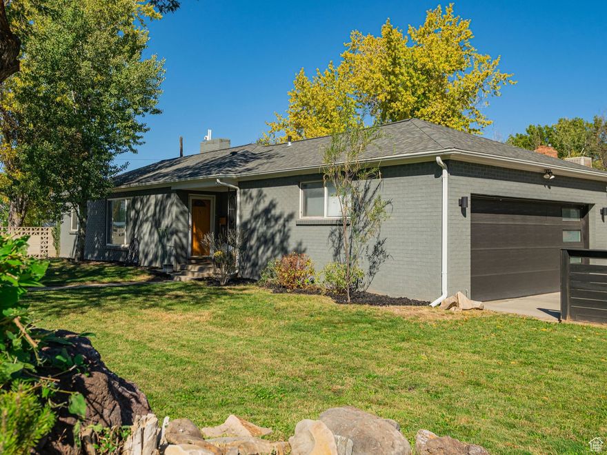 Single-level living and an attached double-car garage (rare for this neighborhood) are only where the great features of this home begin! Nearly every system of this beautiful mid-century brick rambler has been improved in the last ten years. Improvements made within the last four years include: a new fence, an outdoor seating area with a fire pit, sewer line replacement, a garage door, an exterior plug for a home generator, two EV ports, a new electrical panel, and GFCI outlets. The quiet neighborhood, private back yard perfect for entertaining, ample street parking, and mountain views are complemented by easy access to I-80 and I-15, which puts you within a short drive to nearly everything the Salt Lake Valley has to offer. Pride of ownership shows in every corner of this five-bedroom, three-bath home you're sure to fall in love with. Schedule your showing today!