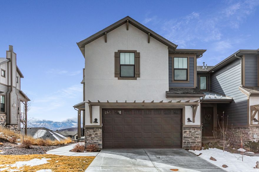 This FULLY FURNISHED mountain getaway combines comfort and elegance...JORDANELLE RIDGE Muti-level Luxury Townhouse available 4/16/2026.  This mountain getaway combines comfort and elegance, creating the ideal escape for your next vacation. Conveniently situated between Heber City and Park City, it's a mere 5 miles from Heber City and Midway, offering a variety of shopping, dining, and grocery options. Plus, you're just 8 miles away from Deer Valley Resort at Mayflower for easy ski access or a quick 15-minute drive to Park City Mountain Resort and Historic Main Street for more adventurous activities. Tenants will enjoy this 2400 SF, featuring 4 spacious bdrms/3.5 bath, showcasing a well-designed open floor plan with stunning panoramic views! The 2-car garage provides extra storage space and is enhanced by epoxy flooring and a workbench. Thoughtfully chosen furnishings and decor radiate contemporary design with 4 50-65'' Samsung Smart TVs. Opening the sliding glass doors to the upper deck offers fresh mountain air, breathtaking views, patio furniture and gas Weber BBQ. The lower patio features Adirondack chairs, a Solo Stove smokeless firepit and 6-person hot tub for cozy evenings under the stars. Full-size washer and dryer are provided. All utilities will be in the name of the Tenant. Additionally, Tenant pays for monthly hot tub maintenance and quarterly pest control service. Minimum 1 year lease. First month's rent and security deposit due upon signing. NO SMOKING/VAPING. PETS NEGOTIABLE. Verification of funds and employment required. The information contained herein is furnished to the best of knowledge. Tenant and/or tenant's agent responsible to verify the accuracy of all information. This information is subject to change without notice. Brokerage assumes no responsibility for accuracy.