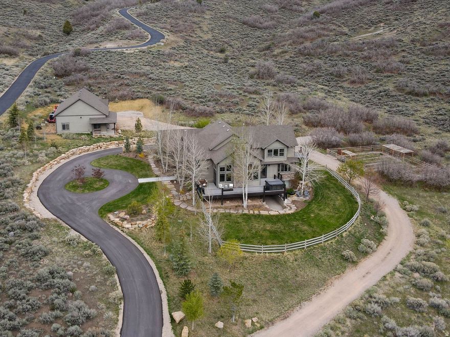 Renovated 5,600 sq ft home on 5 acres in the private gated community of Greenerhills.  Amazing views of Heber Valley and Timpanogos with quiet solitude.  Home was renovated in 2023 and has 5 bed/5 bath and 3 family rooms.    Basement can be used as part of the home or as a 2 bed/1 bath apartment with separate entrance and kitchen.  Plenty of parking with a 4 car attached garage and a detached 45'x35' shop.  Owner/agent