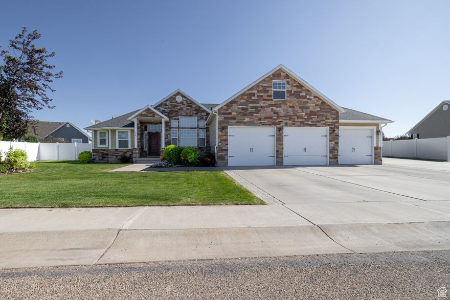 This stunning and meticulously maintained home offers 3775 square feet of living space in a desirable neighborhood.  It offers ample room, comfort, and versatility. The residence features 6 bedrooms and 3 bathrooms.  The main floor comprises 3 bedrooms, 2 full bathrooms, a kitchen, dining area, living room, and office. The lower level offers a vast living space,  with 3 additional bedrooms, and a full bathroom, and laundry/ craft room and kitchenette. There is plenty of room for guests and storage throughout the home.  The covered back patio is ideal for entertaining.  Square footage figures are provided as a courtesy estimate only and were obtained from building plans .  Buyer is advised to obtain an independent measurement.