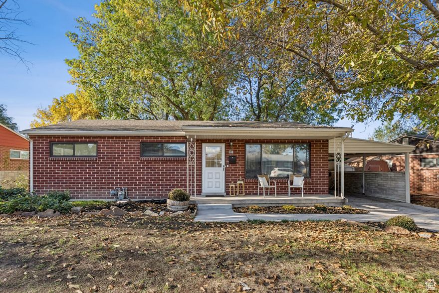 2.49% VA ASSUMABLE RATE!! For those who thought they would never see these rates again...here it is!  In addition, 1% LENDER INCENTIVE if buyers use preferred lender. Contact for more details.   This beautifully-updated brick rambler offers comfortable single-level living in a prime Murray location-just minutes from freeway access, shopping, and dining. The home has been extensively renovated and is truly move-in ready. Updates include a modern kitchen with a spacious granite island, a new roof (2021), furnace and A/C, tank-less water heater (2021), updated electrical and plumbing (2021), fresh paint, new flooring, and more!  Set on over a quarter-acre of beautifully landscaped, park-like grounds, the property provides plenty of outdoor space to relax or entertain. Enjoy a mature walnut tree in the backyard and take advantage of the one-minute walk to nearby Valley Park, nestled within this quiet, established neighborhood.  Buyer to verify all information and obtain independent measurements.