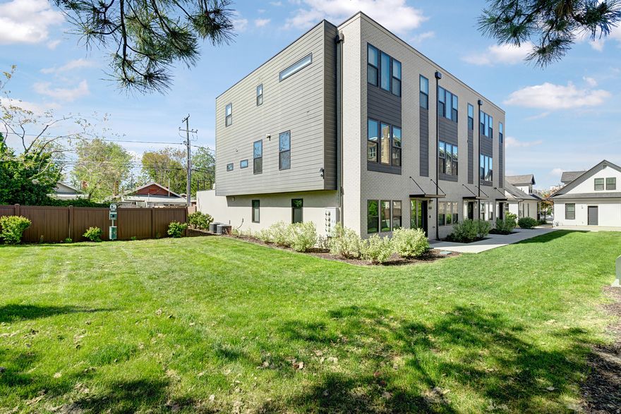 A must see, one of a kind, luxury townhome in the heart of downtown, walking distance to everything. This open concept layout is flooded with natural light from large windows showcasing Wasatch Mountain views; complemented by 9-foot ceilings. Elegant designer finishes include brand new carpet and hardwood flooring, dramatic waterfall island bar, custom cabinetry, floating shelves, and sleek, modern tiles. Rare for downtown living, this home boasts an impressive 400 SF private rooftop patio seamlessly connected from the kitchen through an expansive 3-panel sliding glass door, creating the ultimate indoor-outdoor living experience. The primary suite boasts an extra-large walk in closet and grand bath. The home has two additional bedrooms and two full baths, perfect for hosting friends and family to share the downtown experience. A second great room adds flexibility for entertaining. Additional highlights include a two-car garage, smart connectivity with hardwired Cat5 and Google Fiber available. This home is pre-wired for EV charging. Enjoy a fully fenced massive shared green space, large enough for lounging and yard games. When stepping outside to explore the best of SLC you are very close to Trolley Square, Whole Foods, Trader Joe's, the library, and just a quick walk to Liberty Park and Tracy Aviary. Enjoy weekend mornings at Park Caf, followed by a short stroll to 9 th and 9 th for exclusive shopping and dining. Another close-by local weekend favorite is a stroll through the Downtown Farmer's Market. It's just a short drive to City Creek for outstanding shopping and no need to worry about parking downtown for the next Jazz or Mammoth game at the Delta Center. With Trax just moments away, enjoy effortless access to the University of Utah, Red Bute Gardens, Utah Natural History Museum and downtown business hubs. World class winter and summer mountain recreation is close by with easy access to Parley's Canyon, Emigration Canyon, Big and Little Cottonwood Canyons. This unique location gives year-round access to all Salt Lake Valley has to offer, making this the perfect urban-center oasis.