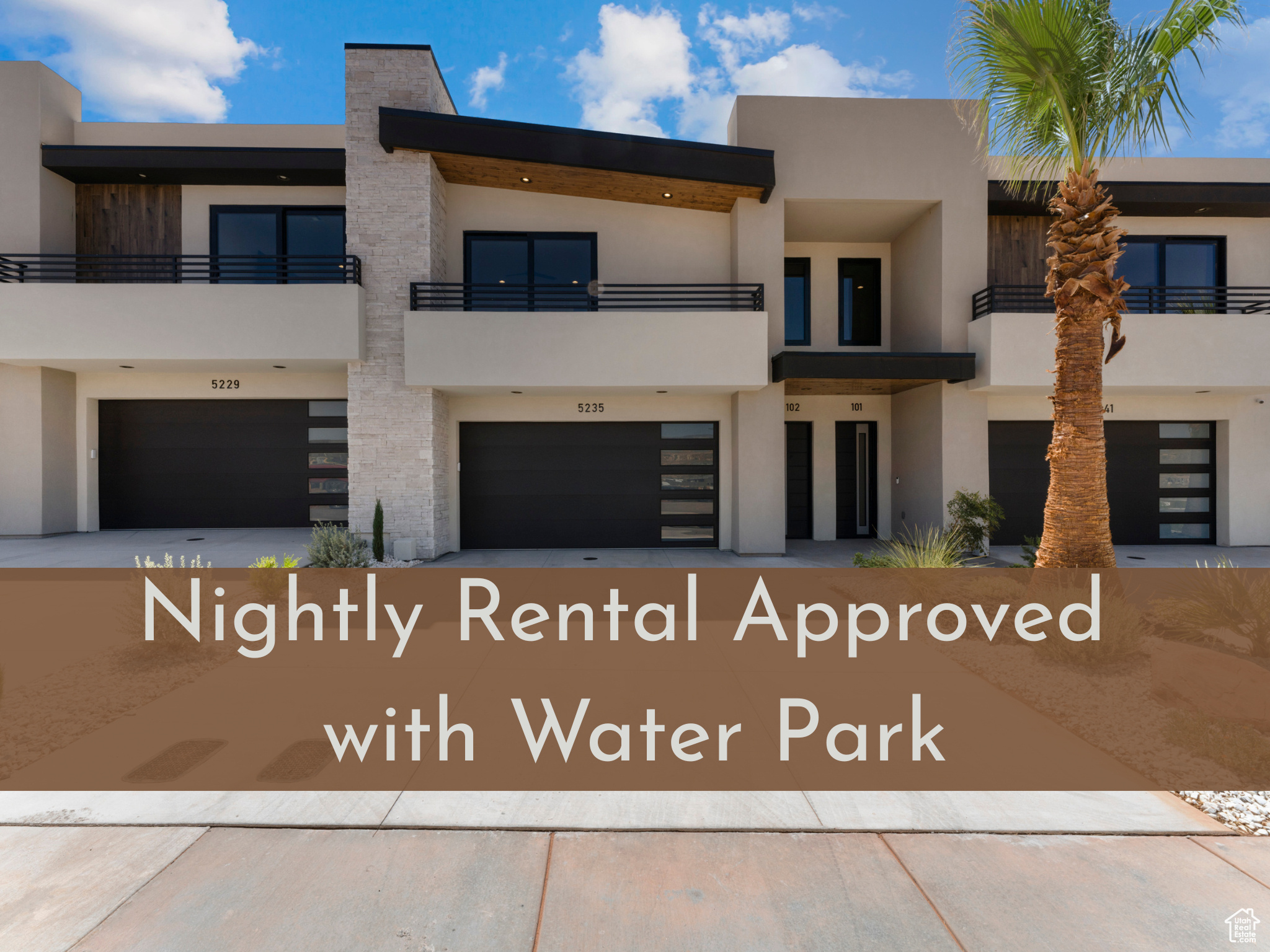Nightly Rental Approved! This beautifully designed 7-bedroom, 7.5-bath townhouse is nestled in Southern Utah's newest upcoming resort, featuring an incredible private water park. Perfect for families or groups, this spacious retreat boasts high-quality finishes and an amazing layout, including a fun bunk room that kids will love. Imagine relaxing in your luxurious living space after a day of adventure. Each bedroom is thoughtfully designed for comfort and privacy, ensuring everyone has their own oasis. The open-concept living area flows seamlessly into a gourmet kitchen, ideal for entertaining and making lasting memories. With nightly rental approval, this property is not just a home-it's a smart investment opportunity! Act quickly to secure your piece of paradise before prices rise with the opening of the water park. Whether you're looking for a personal escape or a lucrative rental, this townhouse checks all the boxes. Don't miss out on this rare opportunity! Schedule your private showing today and step into your Southern Utah dream!