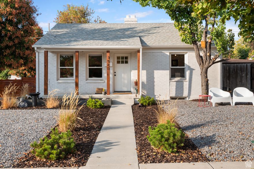 Beautifully updated Sugarhouse bungalow! This 3 bed, 2 bath home blends classic charm with modern finishes throughout. Inside you'll find bright, open living spaces where every detail has been refreshed, from the flooring and fixtures to the paint and lighting. The 2nd bedroom on the main floor can be used as a bedroom or a formal dining room. Enjoy low-maintenance landscaping and a private backyard retreat. Just minutes from Sugarhouse Park, shopping, dining and freeway access, you don't want to miss this one! Square footage figures are provided as a courtesy estimate only and were obtained from county records.  Buyer is advised to obtain an independent measurement.
