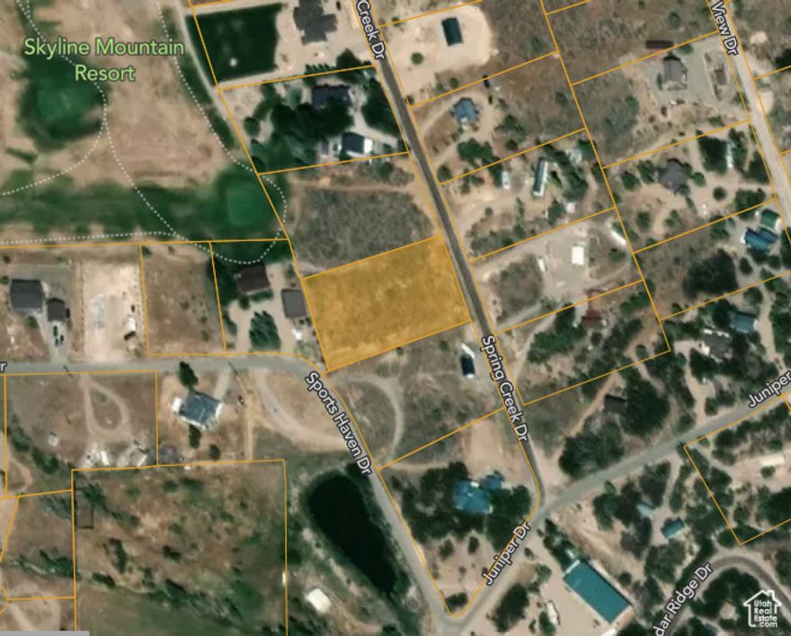 1.105 acre, yr-round building lot right adjacent to the Skyline Mountain Resort golf course. It has sweeping views of the golf course, valley and mountains. Incredible location! It is just feet away from touching the fairway so the sellers say it has less restrictions as the lots that touch the fairway. Quiet rural setting, starlit nights but close to all the fun. Once here you will only need your golf cart and side-by-side. Miles and miles of riding right from the property including the Skyline Drive. Lot slopes to the back and could have a great walk out basement. You can live here year-round or simply build a nice cabin for a get away. Either way, this lot is one of the best around. Power and water are available and roads are plowed during the winter. HOA amenities include golfing, swimming, tennis, club house, playground, pavilion, common ground, RV park, rental cabins and near the MP Drive-inn Theater. The well-water is amazing. HOA dues are $60 per month per lot and each lot owner receives a $60 punch-pass each year for golfing and swimming.