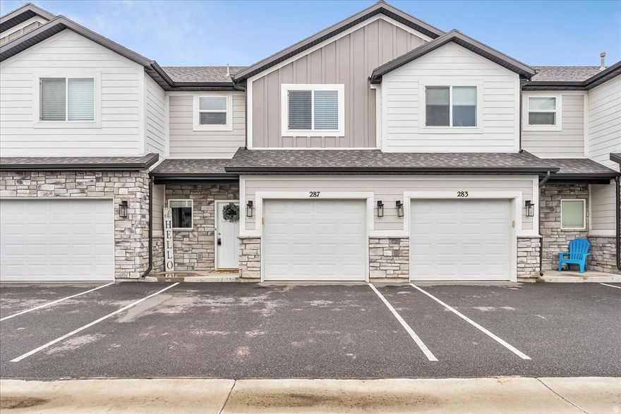 OPEN HOUSE SATURDAY 12-2. SHOWINGS AVAILABLE AFTER OPEN HOUSE. Welcome to this beautiful 3-bedroom, 2.5-bath townhome located in the heart of Morgan. Built with comfort and functionality in mind, this home offers an open-concept main level filled with natural light, a modern kitchen with granite countertops and stainless steel appliances, and seamless flow into the living and dining areas-perfect for everyday living or entertaining. Upstairs, you'll find three spacious bedrooms, including a primary suite with a private bath, while the fully fenced patio provides a low-maintenance outdoor retreat. With an attached garage, thoughtful finishes throughout, and convenient access to outdoor recreation, schools, and local amenities, 287 N 100 W delivers modern living in a quiet mountain community.