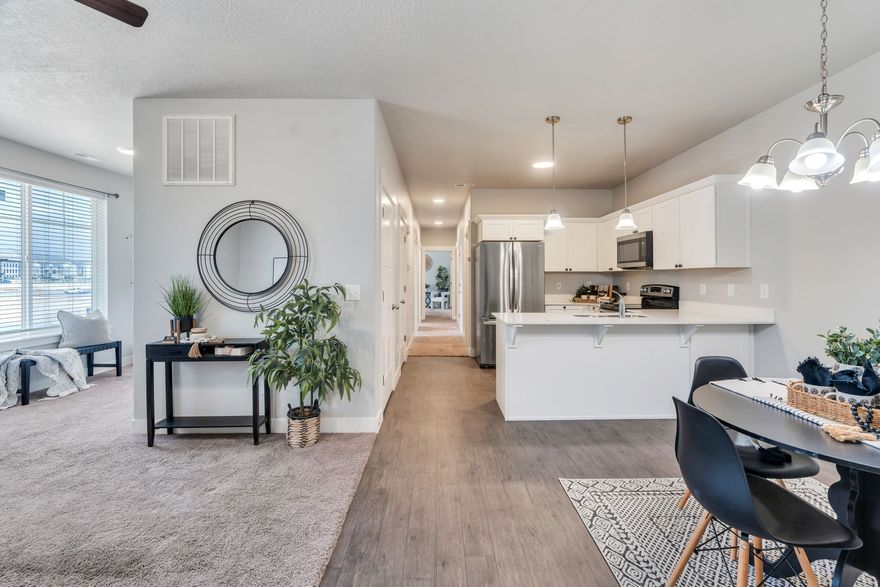 Built in 2023, this beautiful 3-bedroom, 2-bathroom condo is in the highly desirable Timp Point community in Lehi, built in 2023 and thoughtfully maintained. Ideally located directly across fromPrimary Children's Hospitaland with a new grocery store coming in just to the west, this area continues to grow and thrive.The home features a bright, functional layout with two versatile alcoves-perfect for a home office, reading nook, play space, or additional flex areas to fit your lifestyle.  Enjoy easy access to Redwood Road and I-15, making commuting and daily errands simple and convenient.All appliances are included, including a newer refrigerator, washer, and dryer-making this home truly move-in ready. Community amenities include a clubhouse, pool, and pickleball courts, offering both comfort and connection in a vibrant neighborhood.