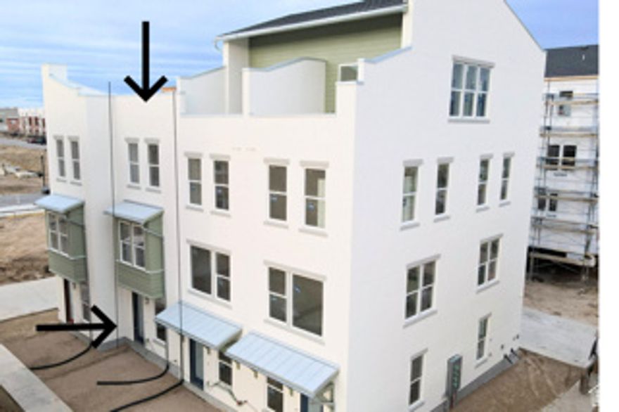 The Wait is Over! Newly Released Manhattan Floor Plan in the New Downtown Daybreak Area and just a Short Walk to the Bee's Ballpark! This 2 Bed 1.5 Bath + Flex Room has 9 ft. Ceilings on all Floors, Electric Fireplace and Open Railing for an Elevated and Luxury Feel.  Home is Complete and Ready for Quick Move-In!!