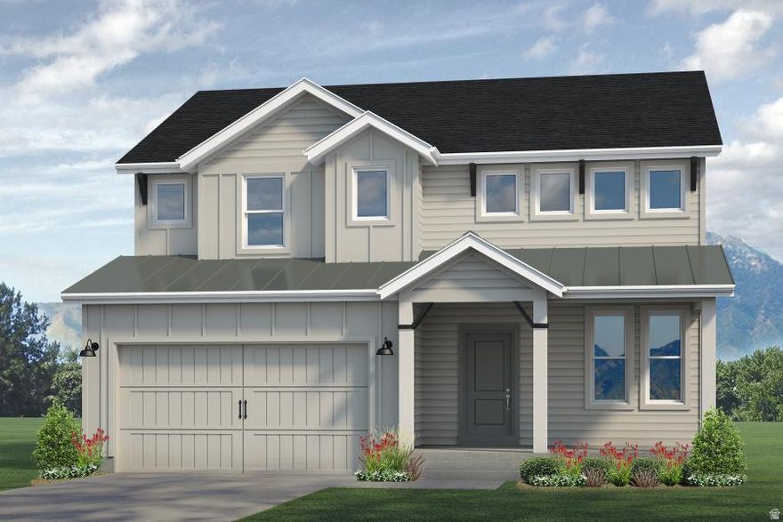 3% lender incentive! Also ask about our veterans program. This beautiful Farmhouse Cameron impresses with a 3 car garage, 4 bedrooms,  2.5 bathrooms, laundry room (not just a closet!) upstairs by the bedrooms, large kitchen island, white cabinets, with quartz countertops.  The Cameron features a 2-story living room, with one of our largest family rooms available, large windows that provide lots of natural light, and a convenient home management center off kitchen and family room. Expected to be finished in June, 2026.