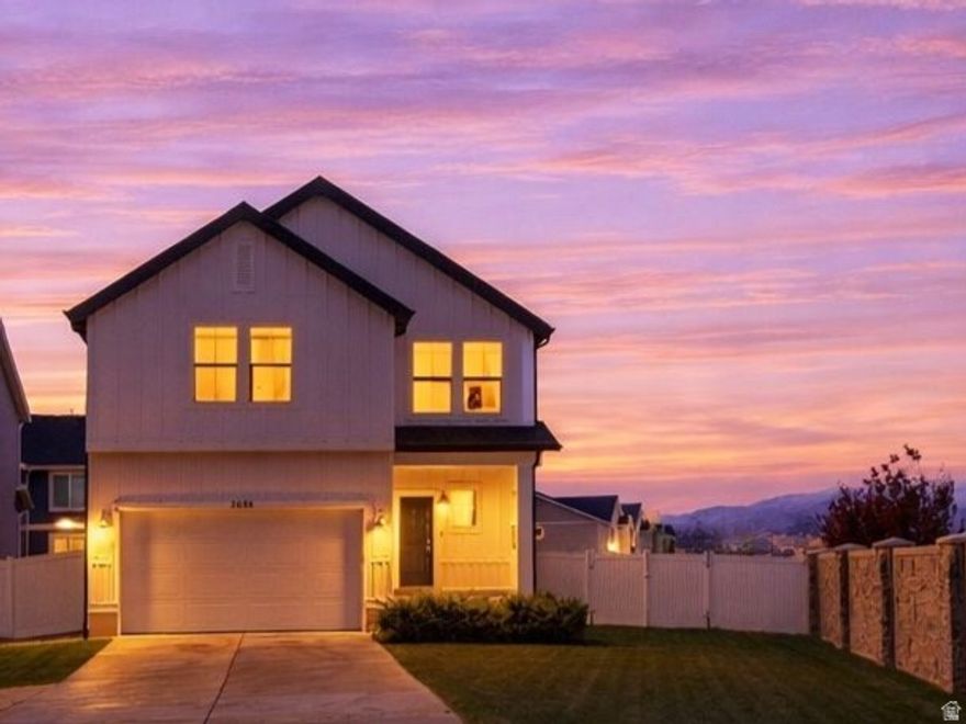 *Move-in Ready In Lehi With Premium Upgrades* Bright, open, and inviting-welcome to this beautifully maintained home in one of Lehi's most desirable neighborhoods. Nearly new and exceptionally cared for, this residence offers the perfect blend of comfort, convenience, and everyday livability.The bright kitchen and family room create a spacious open-concept living space, filled with natural light from large windows overlooking the backyard-perfect for everyday living. Upstairs, a generous bonus room provides flexible living space ideal for a home office, playroom, media room, or additional family room. All three bedrooms are thoughtfully located on the second level, along with a conveniently located upstairs laundry room. The spacious primary suite features a large ensuite bathroom and oversized walk-in closet, offering both comfort and functionality. The unfinished basement presents a rare opportunity to customize and expand-whether you envision additional bedrooms, a private guest suite, home office or entertainment space, the possibilities are open. This home enjoys a premium large lot-double the size of most of the neighbors. It's situated in a prime spot at the end of a quiet street with no through traffic.The extra-large driveway offers additional parking which is rare in this neighborhood and makes it ideal for guests or recreational vehicles. The exterior features durable, low-maintenance cement board siding on ALL sides providing long-term peace of mind. Residents enjoy access to an impressive collection of community amenities, including a pool, pickleball courts, scenic parks, river access, and a children's pump track-creating a vibrant, connected lifestyle centered around recreation and community.  Experience the best of Utah Valley living with convenient access to shopping, dining, and major commuter routes. Located just minutes from the innovation of Silicon Slopes, the attractions at Thanksgiving Point, and world-class outdoor recreation, including hiking, biking, and skiing. Homes in this sought-after Lehi neighborhood don't last!