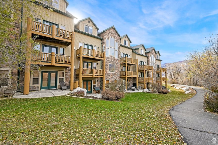 Zoned for nightly rentals!  This beautiful, mountain rustic, 3-bedroom deluxe condo is located at the end of a cul-de-sac and offers breath-taking views of Ben Lomond and James Peak. One of the most popular floor plans at Moose Hollow due to the large kitchen/gathering room on the main floor.  Very peaceful and secluded back patio and deck which are adjacent to the year-round stream and pond.  Walk-out basement from the Master bedroom provides easy access to the lower patio.  Furnishings in condo are included, turn-key and ready for use as a full-time residence or second home rental investment property.  Moose Hollow is only minutes from Wolf Creek Resort 18-hole Golf Course, 5 miles from Powder Mountain Ski Resort and only 15 miles from Snowbasin Ski Resort.  Enjoy miles of hiking and biking trails, boating, paddleboarding and fishing on Pineview Reservoir and so much more for those who love the outdoors!