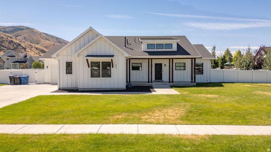 Modern farmhouse style home in Mondaire Heights subdivision in Millville, Utah. Best neighborhood in Cache Valley! 5 bedroom, 3.5 baths including Jack and Jill bath. Features include barn doors, shiplap, quartz countertops, fireplace, 3rd car garage, lots of storage and a large rec room.