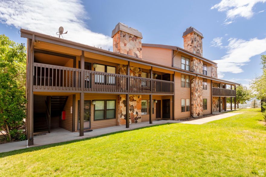 Located in the heart of the Wolf Creek Resort area, this turnkey 1-bedroom Wolf Lodge condo is the perfect rental investment or second home property. The condo is sold fully furnished. Unit is next to all the HOA amenities, which include a community swimming pool, hot tub, club house, and work out facility. There is also a private patio off the master bedroom.  Portable air conditioner.  The condo is less than a minute drive from Wolf Creek Golf Course, less than 10-minutes from Powder Mountain, and 20-minutes from Snowbasin. GREAT INVESTMENT TO RENT OUT OR AIRBNB DURING THE OLYMPICS.