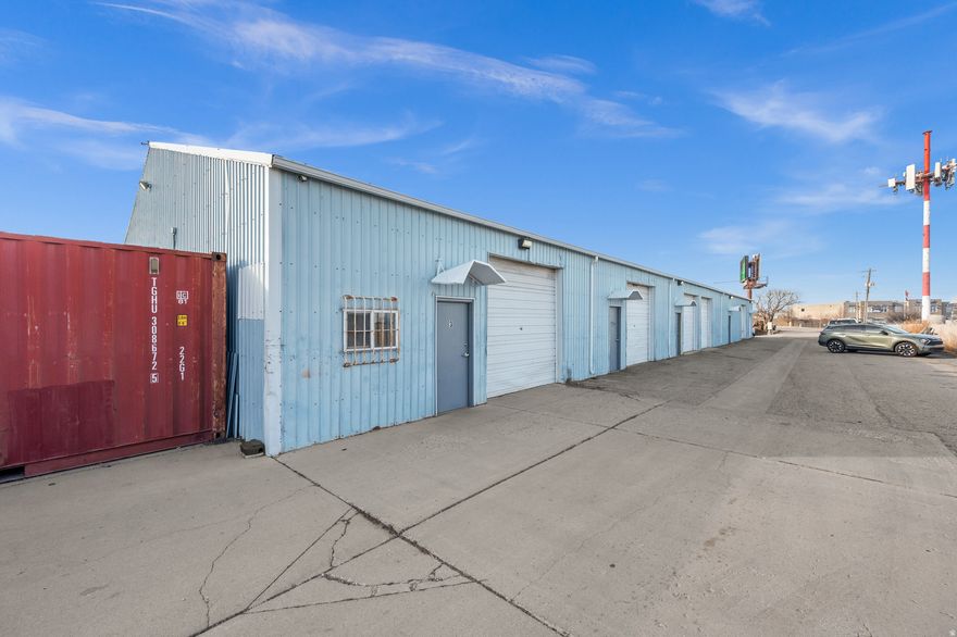 8,800 SF industrial building available for lease on a fenced, fully concreted 1-acre lot! Clean, functional space ideal for fabrication, automotive, or warehouse use. Can be demised into 2500 sq ft units. One or more of the owners of this property are licensed real estate agents in the state of Utah. Please do not disturb current tenant(s). Significant storage in the attic space. Shipping containers on site can be left for storage or removed! Ingress and Egress available with multiple entrances/exits.    3-Phase Power + Solar Panels on Roof  Roll-up doors + man-door access   Fully fenced yard with secure gate  Completely paved/concreted pad  Excellent access to Bangerter Hwy, SR-201, and I-215   Prime West Jordan location  Building Size: 8,800 SF  Fenced Concrete Yard!   Zoning: Industrial