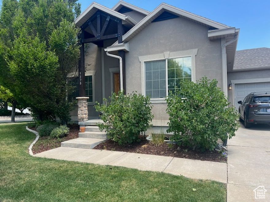 Beautiful Updated Rambler home in a very desired The Ranches at Stone Creed neighborhood. Enjoy Main Floor Living * Price Reduced!  Sellers will contribute toward a painting allowance. Stunning Updates Upstairs and Down. Very Well Maintained. Extra Large Kitchen with New Appliances-All of them stay. Wonderful Knotty Alder Cabinets and Quartz Counter tops. Mud Room/Laundry off the kitchen with access to the 2 Car Garage. Downstairs includes: 2 large bedrooms, Full Bath, and a Huge Family Room* Adjoining area plumbed for a Second Kitchen. Enjoy Summer BBQ's on the patio located on the east side which includes summer evening shade :)  Barney's Creek walking trail is across the street and The Ranches Park is one block over for all of you outdoors folks.  All Landscaping, Outside Water, and Snow Removal are part of the HOA. They will mow the backyard too if backyard gate is unlocked. Extra Fridge in the garage also stays. Elementary school is just down the street.  This is a very quiet neighborhood. Google Fiber Available. RV rental parking is available and part of the complex with agreements to be made separately through HOA* Square footage figures are provided as a courtesy estimate only and were obtained from County Records.  Buyer is advised to obtain an independent measurement.