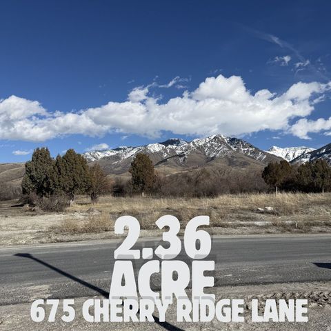 Vacant Land For Sale - 680 N Cherry Creek Pkwy #6<br/> Cache County, Richmond, UT 84333